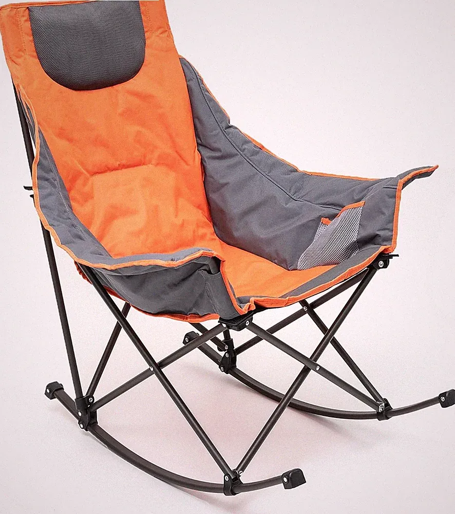 SUNNYFEEL Oversized Rocking Camping Chair, Portable Heavy Duty 500LBS, Carry Bag